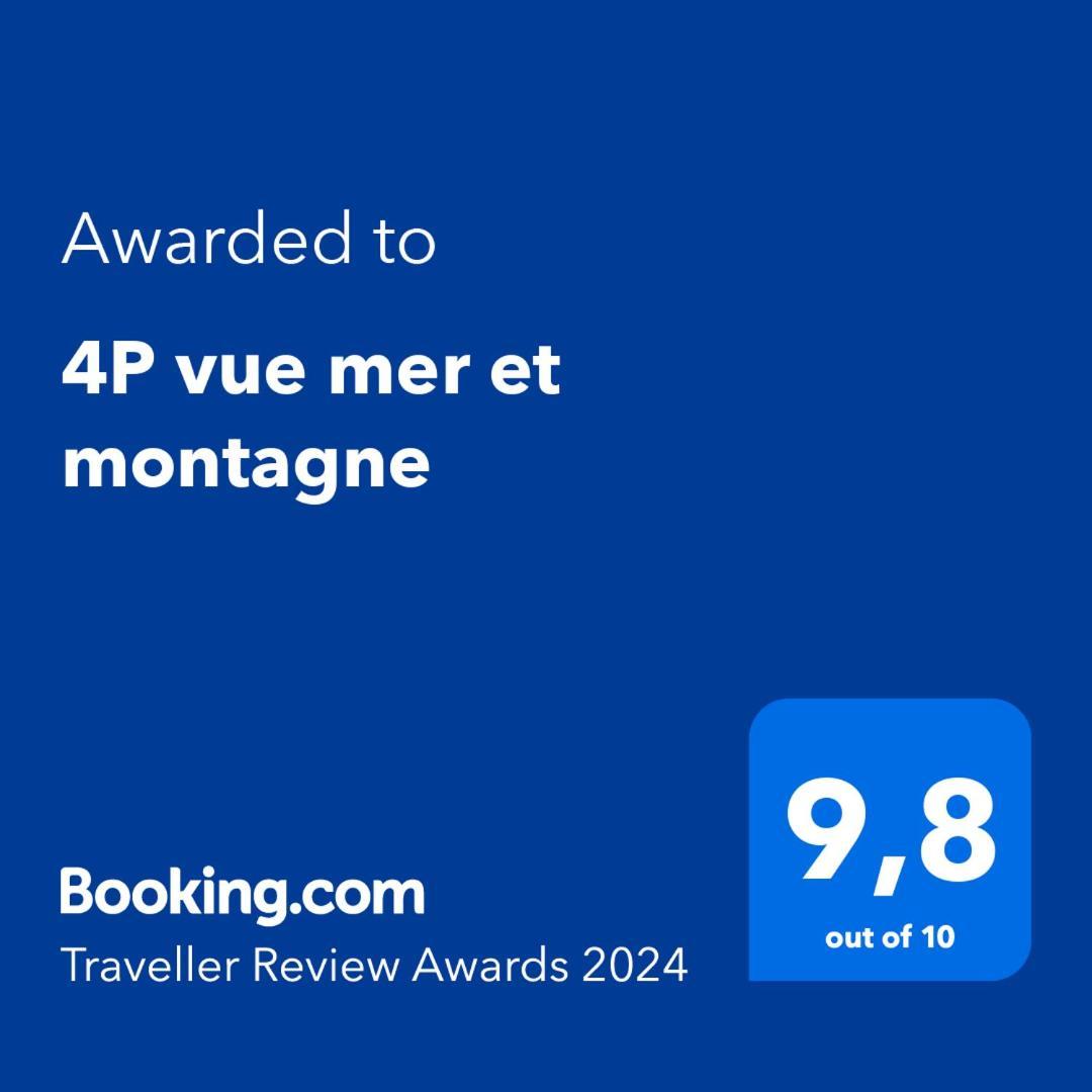 4P Vue Mer Et Montagne Menton Eksteriør billede